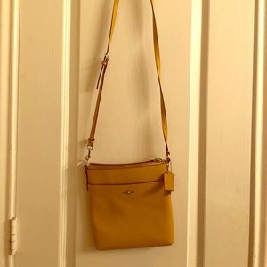 Mustard Coach Crossbody Bag